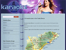 Tablet Screenshot of karaokecostablanca.com